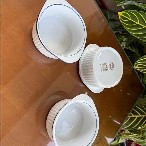 Dansk White Ceramic Dish’s Set of 3 - Picture 7 of 7